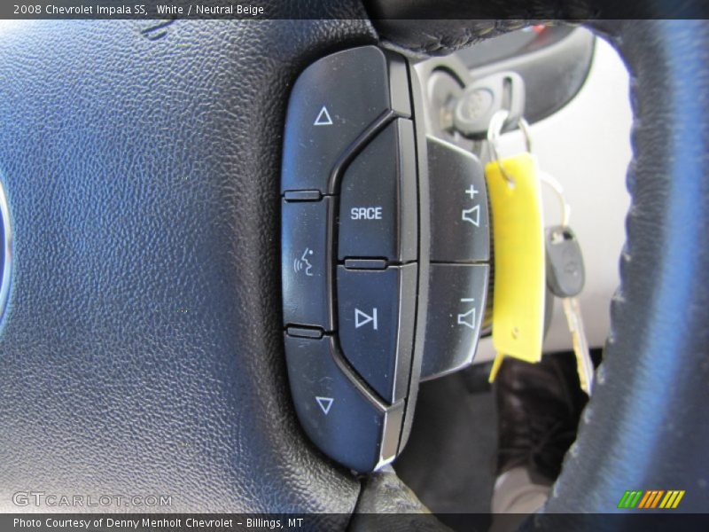 White / Neutral Beige 2008 Chevrolet Impala SS