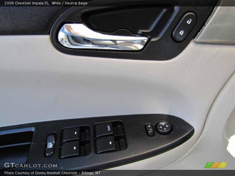 White / Neutral Beige 2008 Chevrolet Impala SS