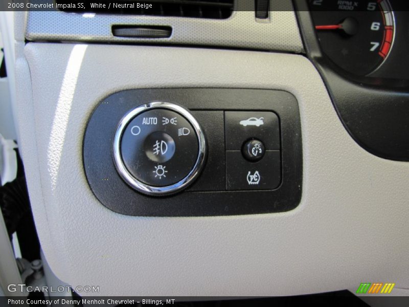 White / Neutral Beige 2008 Chevrolet Impala SS