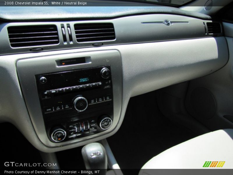 White / Neutral Beige 2008 Chevrolet Impala SS