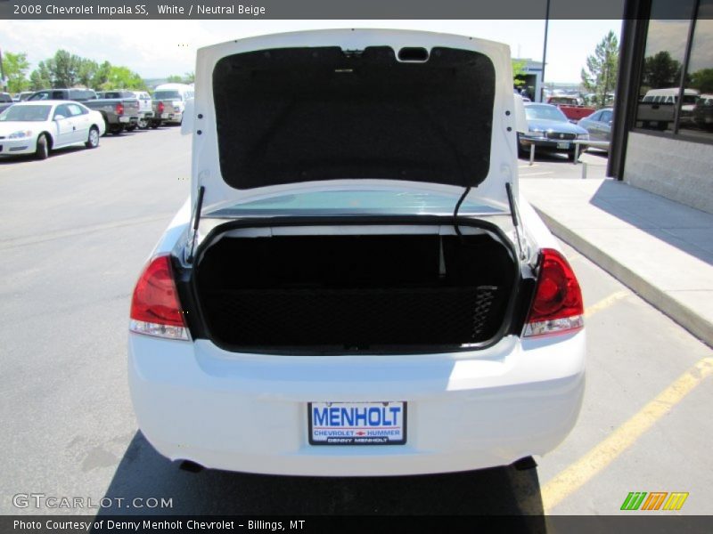 White / Neutral Beige 2008 Chevrolet Impala SS