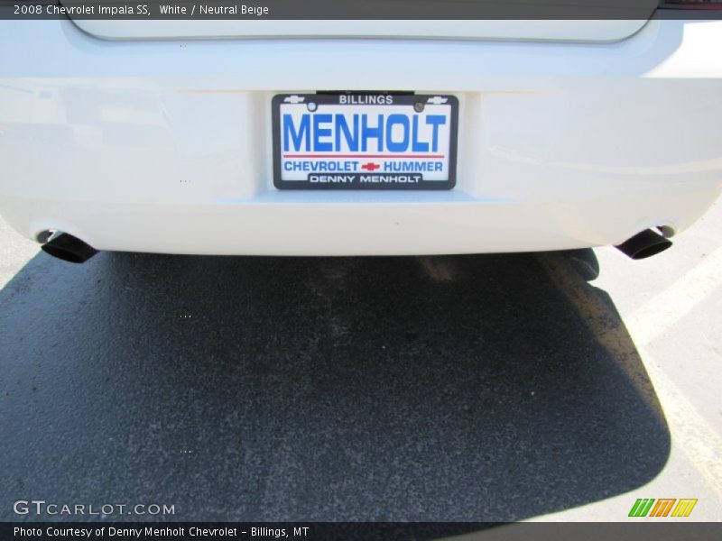 White / Neutral Beige 2008 Chevrolet Impala SS