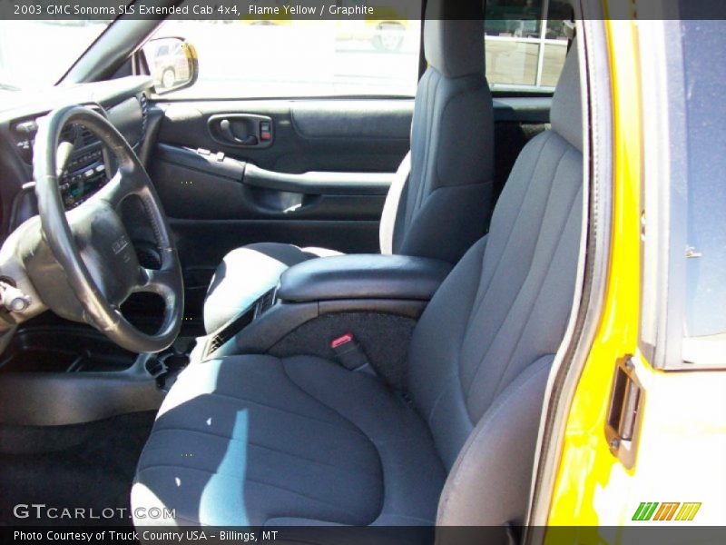 Flame Yellow / Graphite 2003 GMC Sonoma SLS Extended Cab 4x4