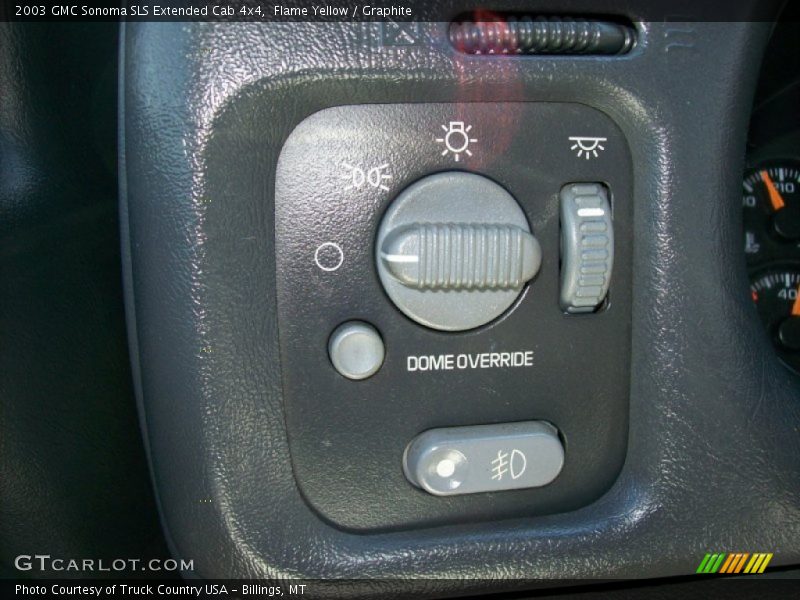Flame Yellow / Graphite 2003 GMC Sonoma SLS Extended Cab 4x4