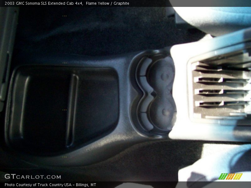 Flame Yellow / Graphite 2003 GMC Sonoma SLS Extended Cab 4x4