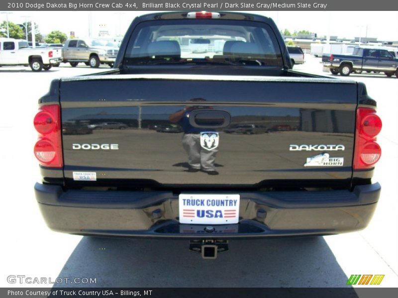 Brilliant Black Crystal Pearl / Dark Slate Gray/Medium Slate Gray 2010 Dodge Dakota Big Horn Crew Cab 4x4