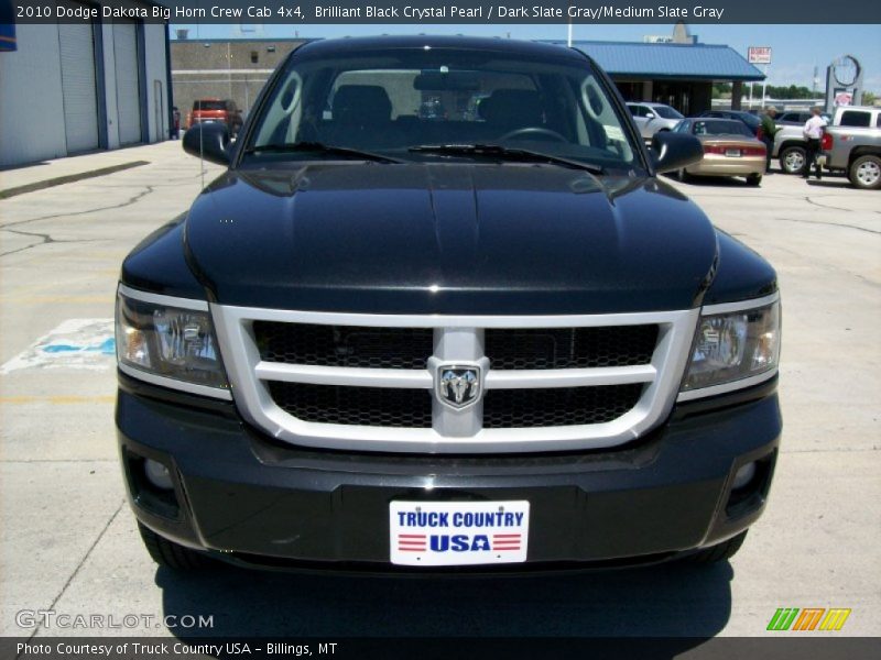 Brilliant Black Crystal Pearl / Dark Slate Gray/Medium Slate Gray 2010 Dodge Dakota Big Horn Crew Cab 4x4