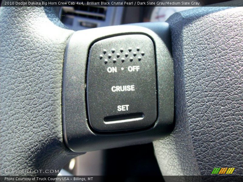 Brilliant Black Crystal Pearl / Dark Slate Gray/Medium Slate Gray 2010 Dodge Dakota Big Horn Crew Cab 4x4