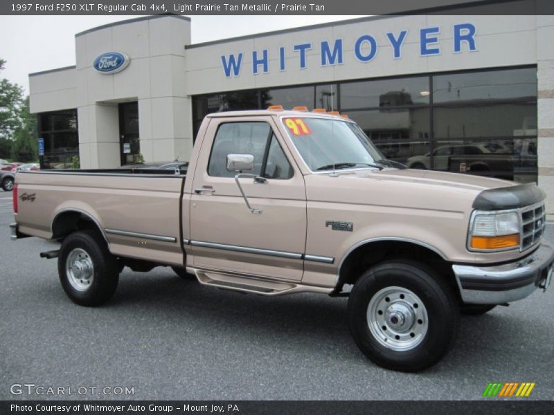 Light Prairie Tan Metallic / Prairie Tan 1997 Ford F250 XLT Regular Cab 4x4