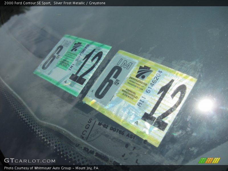 Silver Frost Metallic / Greystone 2000 Ford Contour SE Sport