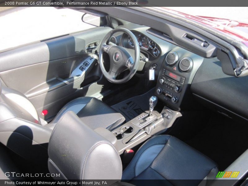  2008 G6 GT Convertible Ebony Black Interior