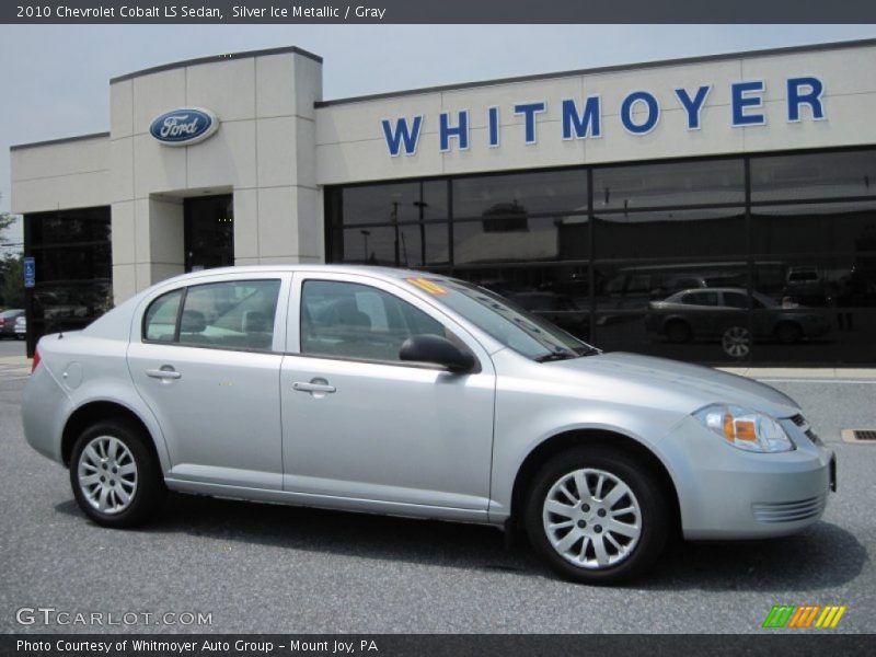 Silver Ice Metallic / Gray 2010 Chevrolet Cobalt LS Sedan