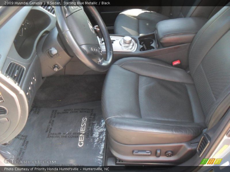 Sterling Blue Metallic / Black 2009 Hyundai Genesis 3.8 Sedan
