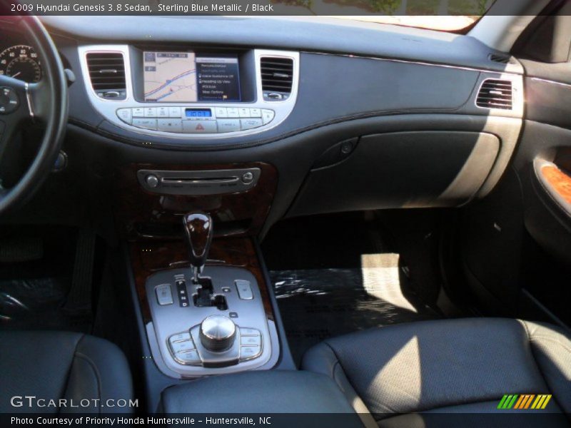 Sterling Blue Metallic / Black 2009 Hyundai Genesis 3.8 Sedan
