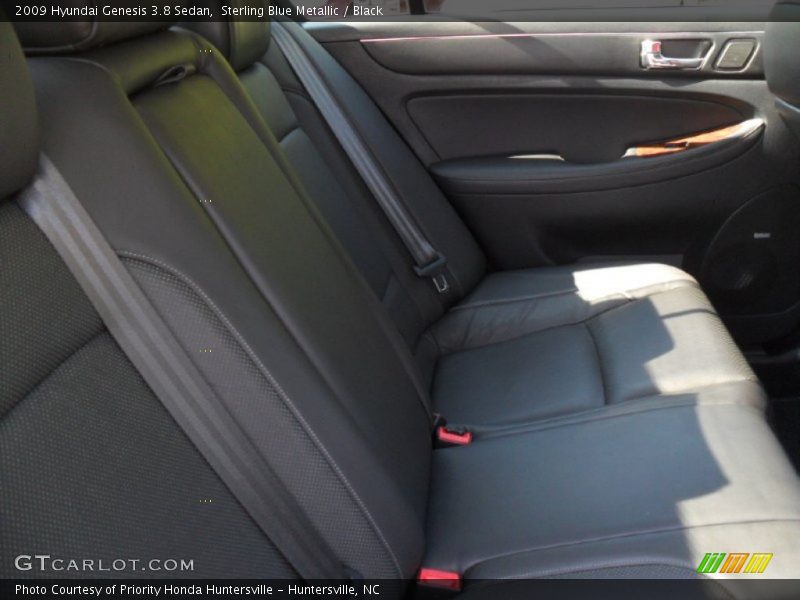 Sterling Blue Metallic / Black 2009 Hyundai Genesis 3.8 Sedan