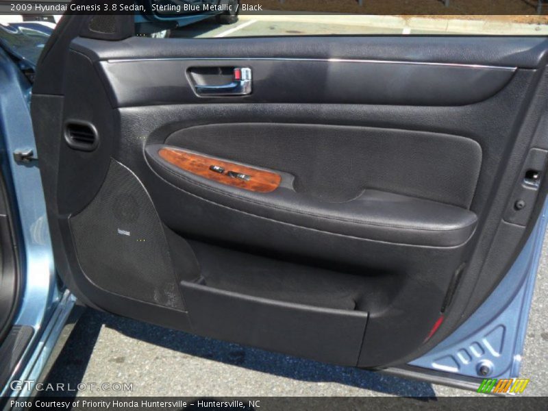 Sterling Blue Metallic / Black 2009 Hyundai Genesis 3.8 Sedan