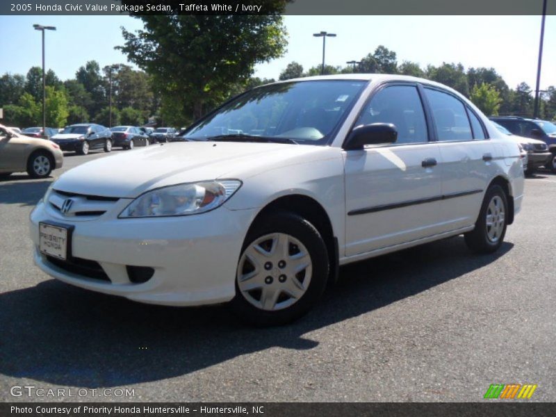Taffeta White / Ivory 2005 Honda Civic Value Package Sedan