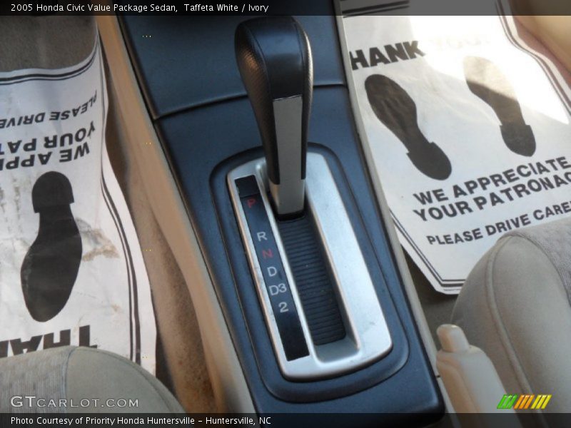  2005 Civic Value Package Sedan 4 Speed Automatic Shifter