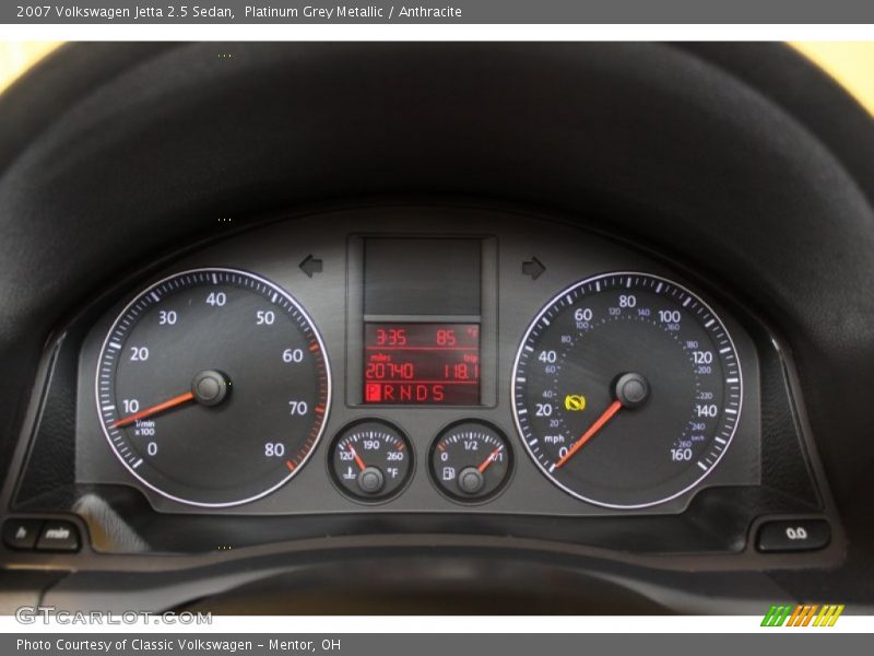 Platinum Grey Metallic / Anthracite 2007 Volkswagen Jetta 2.5 Sedan