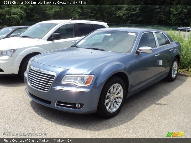 Sapphire Crystal Metallic / Black 2011 Chrysler 300 Limited