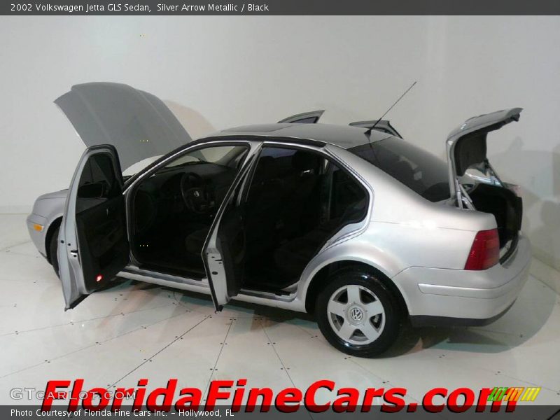 Silver Arrow Metallic / Black 2002 Volkswagen Jetta GLS Sedan