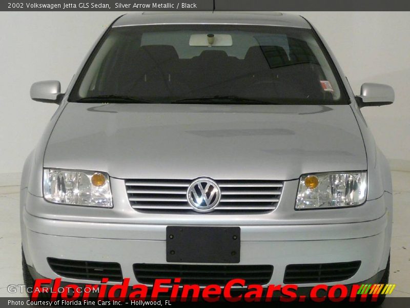 Silver Arrow Metallic / Black 2002 Volkswagen Jetta GLS Sedan