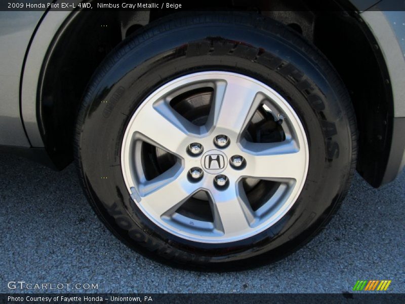 Nimbus Gray Metallic / Beige 2009 Honda Pilot EX-L 4WD