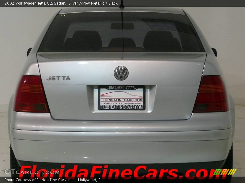 Silver Arrow Metallic / Black 2002 Volkswagen Jetta GLS Sedan