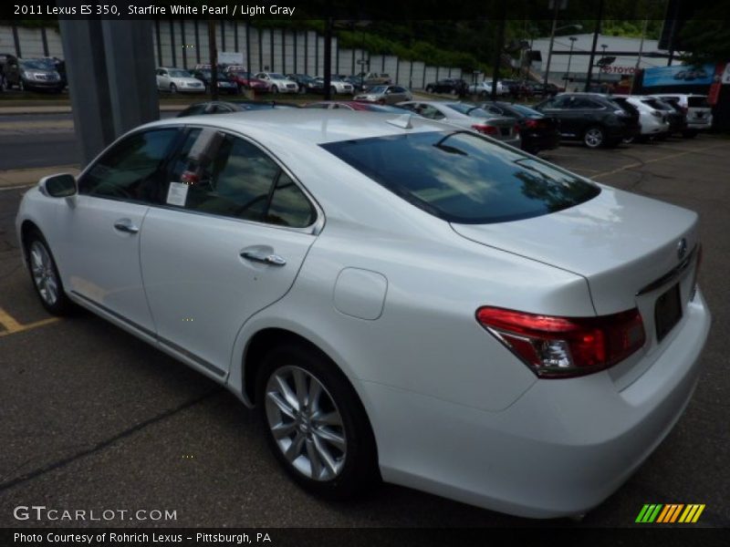 Starfire White Pearl / Light Gray 2011 Lexus ES 350