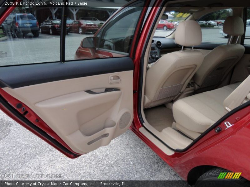 Volcanic Red / Beige 2008 Kia Rondo LX V6