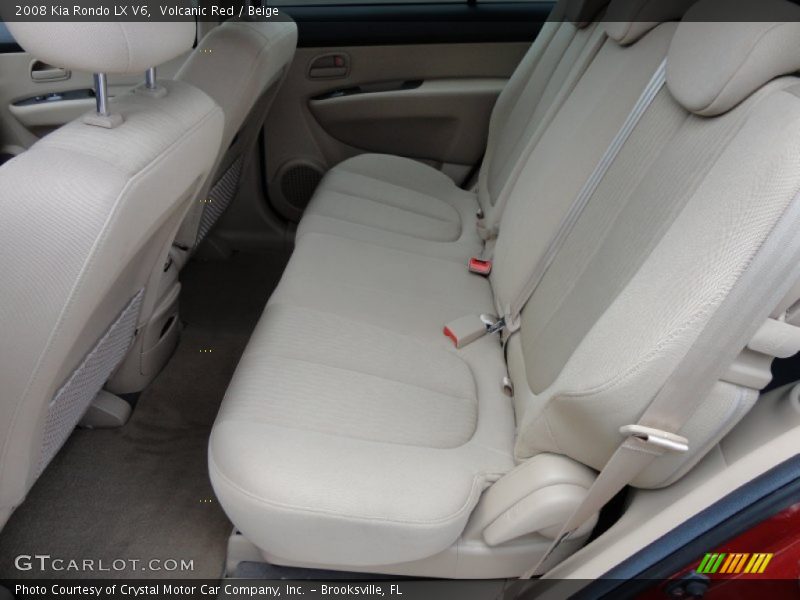 Volcanic Red / Beige 2008 Kia Rondo LX V6