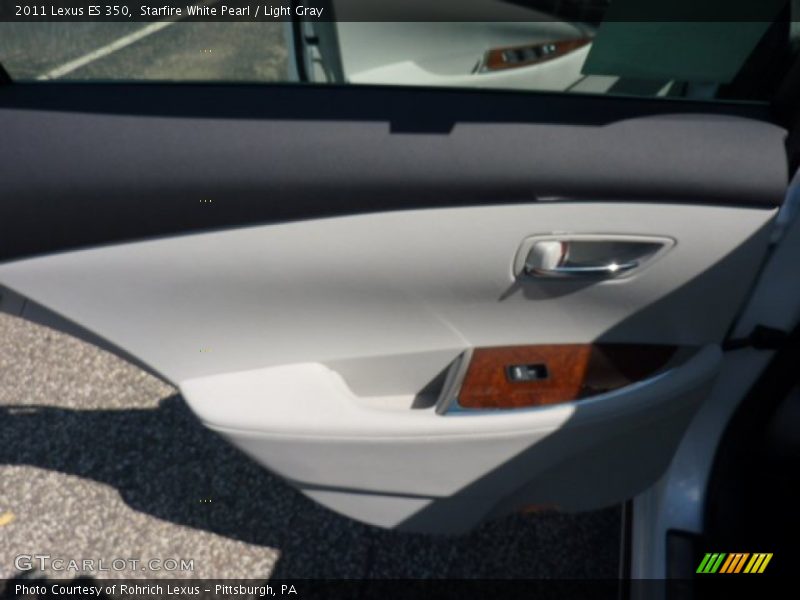 Starfire White Pearl / Light Gray 2011 Lexus ES 350