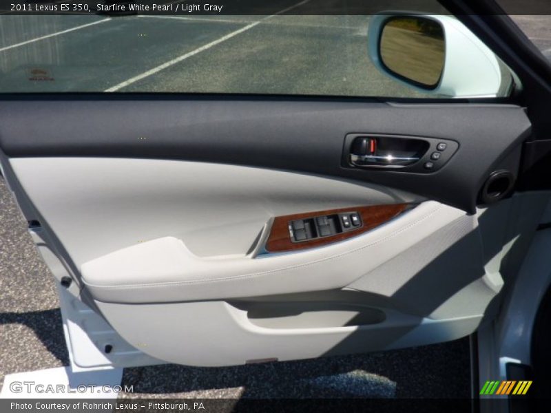 Starfire White Pearl / Light Gray 2011 Lexus ES 350