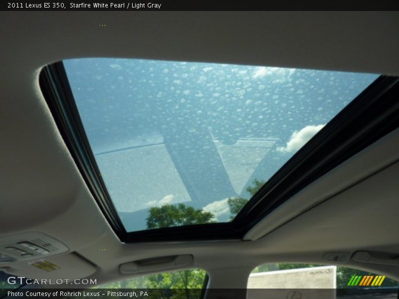 Starfire White Pearl / Light Gray 2011 Lexus ES 350