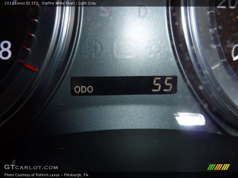 Starfire White Pearl / Light Gray 2011 Lexus ES 350
