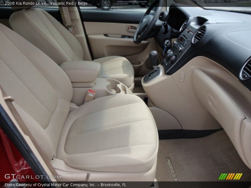 Volcanic Red / Beige 2008 Kia Rondo LX V6