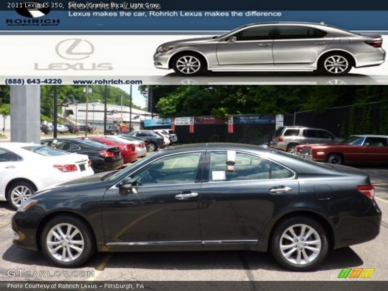 Smoky Granite Mica / Light Gray 2011 Lexus ES 350