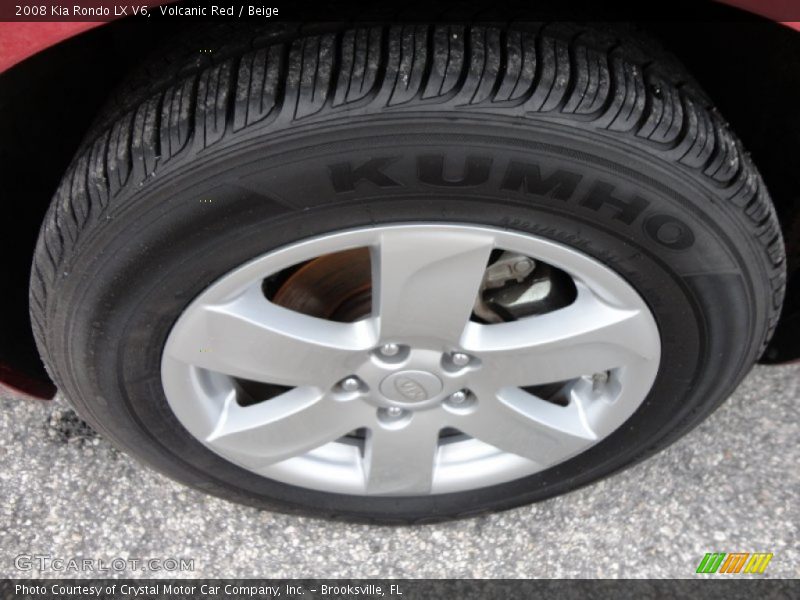 Volcanic Red / Beige 2008 Kia Rondo LX V6