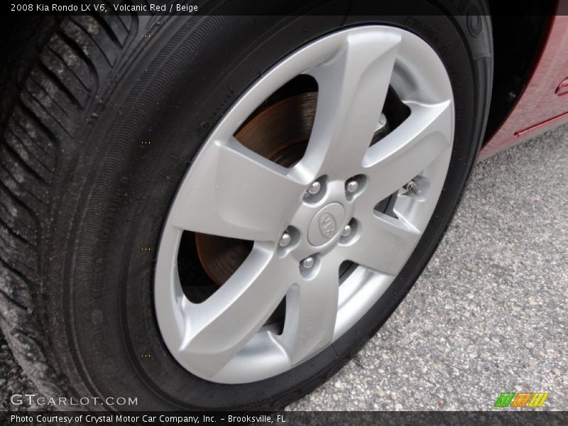 Volcanic Red / Beige 2008 Kia Rondo LX V6