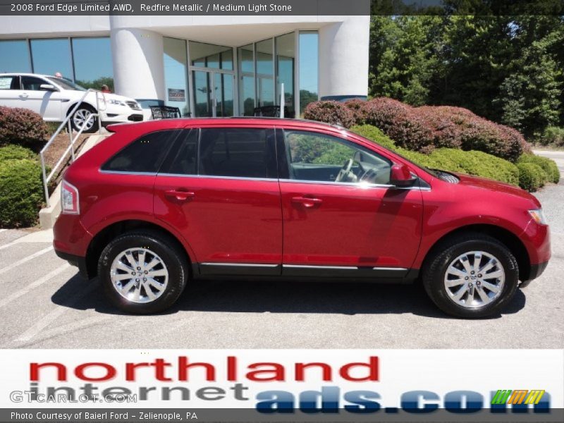 Redfire Metallic / Medium Light Stone 2008 Ford Edge Limited AWD