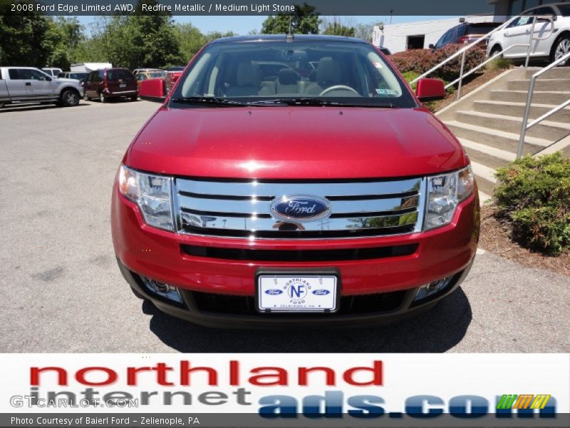 Redfire Metallic / Medium Light Stone 2008 Ford Edge Limited AWD