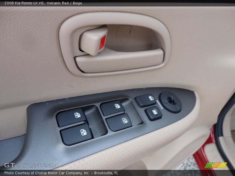 Volcanic Red / Beige 2008 Kia Rondo LX V6