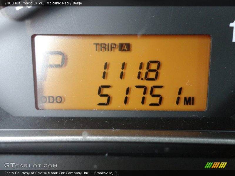 Volcanic Red / Beige 2008 Kia Rondo LX V6
