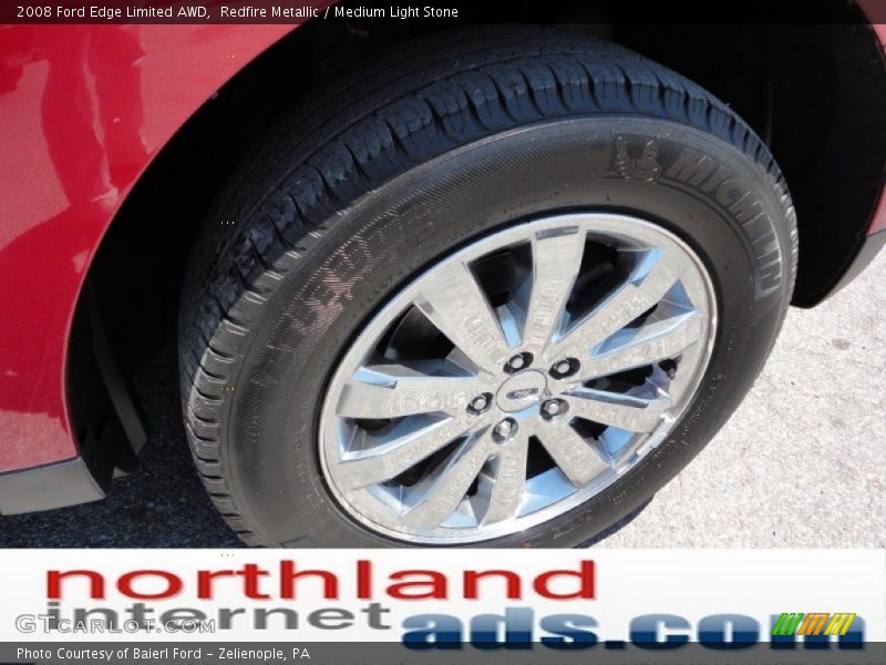 Redfire Metallic / Medium Light Stone 2008 Ford Edge Limited AWD