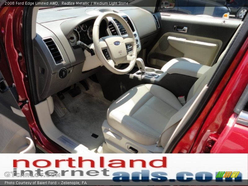Redfire Metallic / Medium Light Stone 2008 Ford Edge Limited AWD