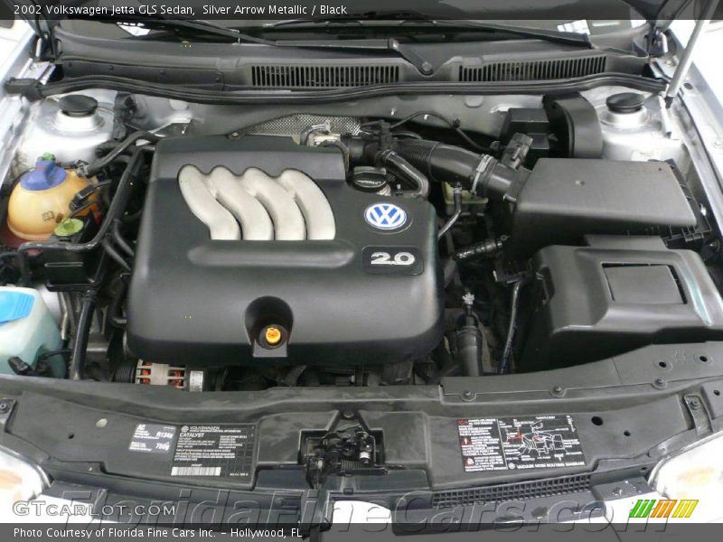 Silver Arrow Metallic / Black 2002 Volkswagen Jetta GLS Sedan