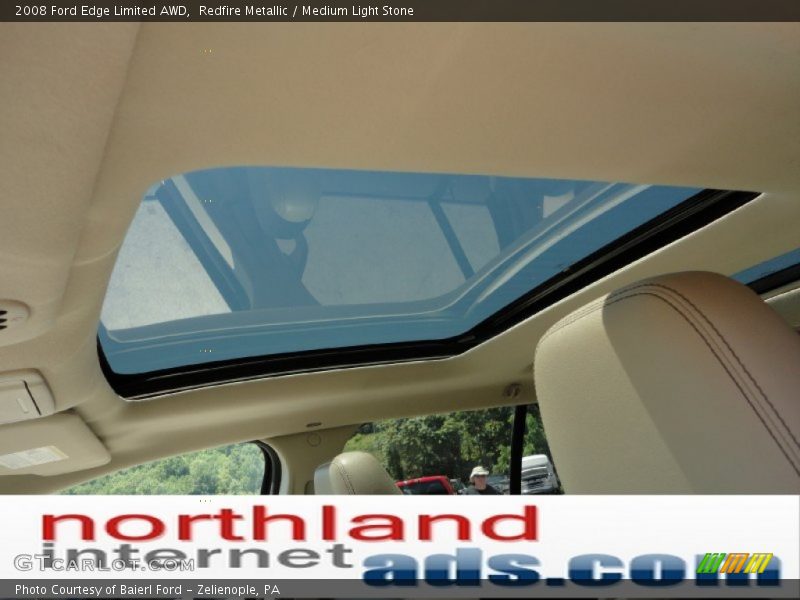 Redfire Metallic / Medium Light Stone 2008 Ford Edge Limited AWD