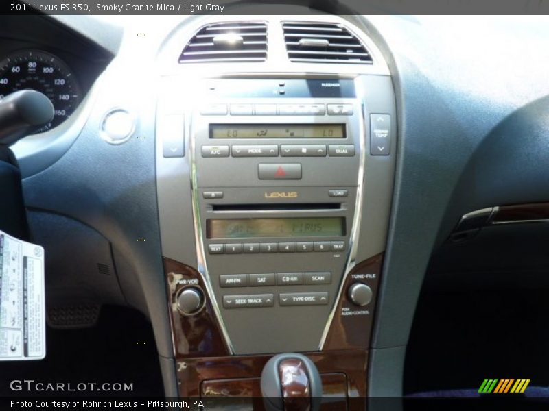 Smoky Granite Mica / Light Gray 2011 Lexus ES 350