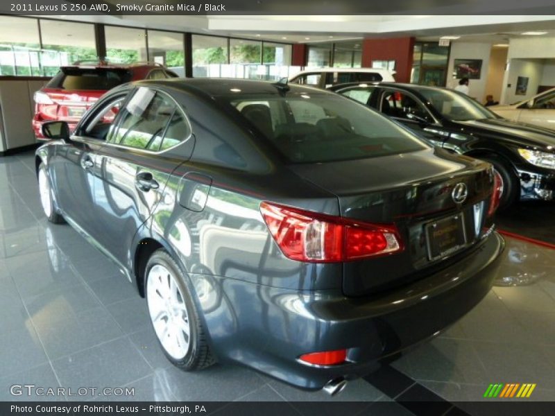 Smoky Granite Mica / Black 2011 Lexus IS 250 AWD