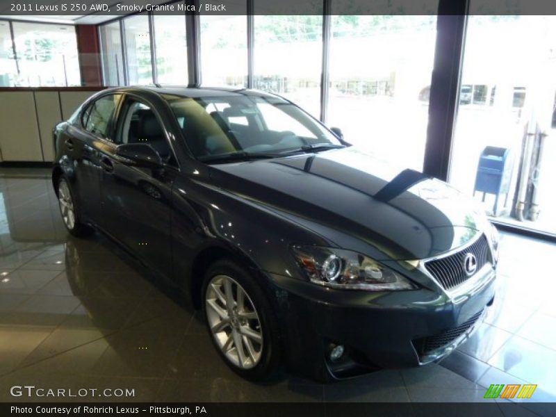 Smoky Granite Mica / Black 2011 Lexus IS 250 AWD